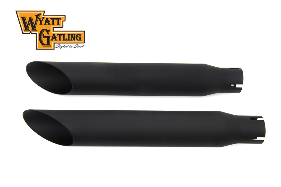 Wyatt Gatling Black Slash Slip-On Muffler Set 0 /  Custom application