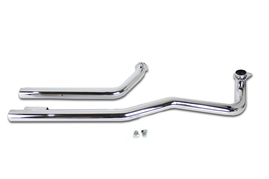 Shovelhead Exhaust Straight Pipe Set Chrome Shotgun 1966 / 1984 FL 1971 / 1984 FX