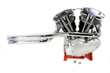 Load image into Gallery viewer, Shovelhead Exhaust Straight Pipe Set Chrome Shotgun 1966 / 1984 FL 1971 / 1984 FX