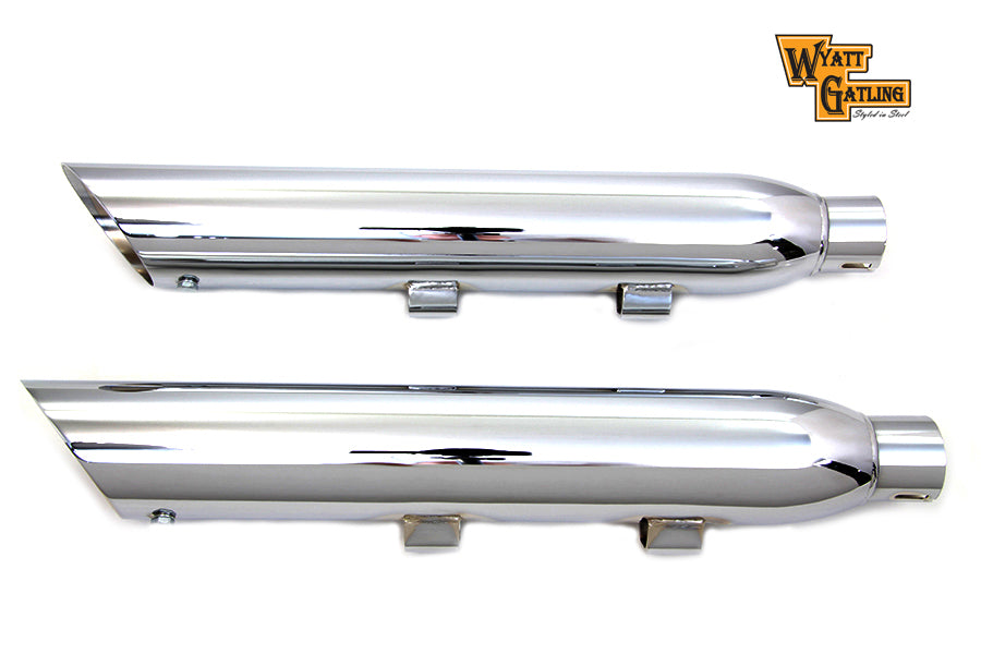 Wyatt Gatling Chrome Slash Muffler Set 2014 / UP XL