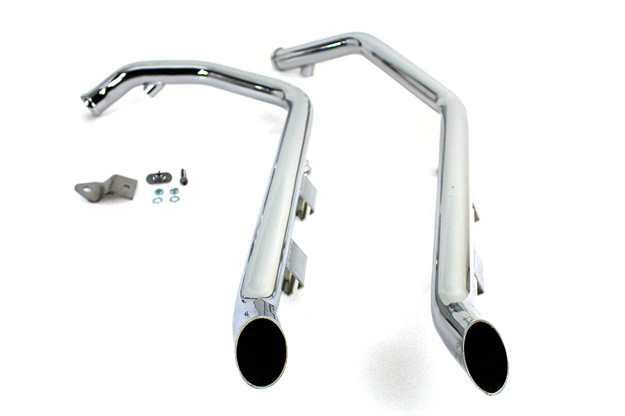 Wyatt Gatling Exhaust Drag Pipe Set Goose Style Ends 2007 / 2013 XL