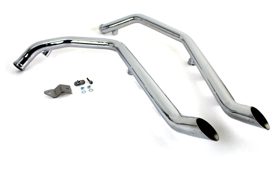 Wyatt Gatling Exhaust Drag Pipe Set Goose Style Ends 2007 / 2013 XL