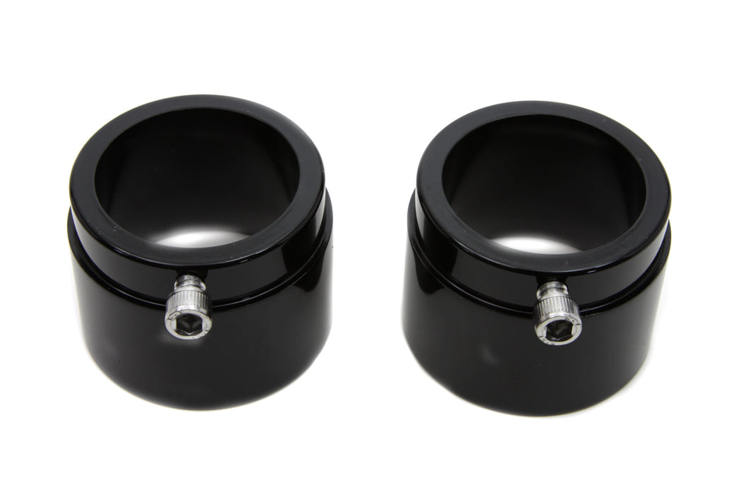 Black Tips for Straight Pipe Exhausts 0 /  Custom application for 2-1/4" pipes"