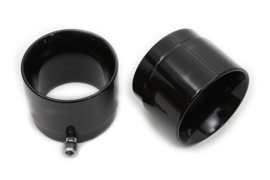 Black Tips for Straight Pipe Exhausts 0 /  Custom application for 2-1/4" pipes"