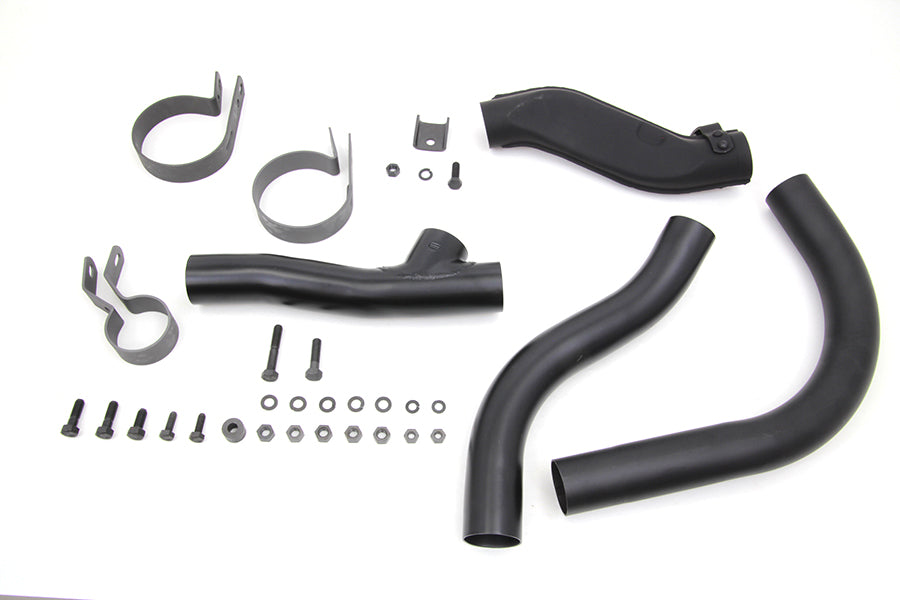 Black Knucklehead Exhaust Header Kit 1941 / 1947 EL 1941 / 1947 FL