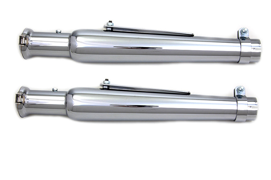 Chrome Megaphone Muffler Set 0 /  Custom application