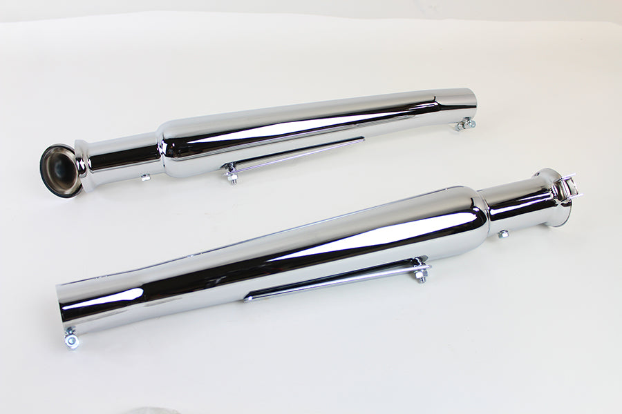 Chrome Megaphone Upsweep Muffler Set 0 /  Custom application
