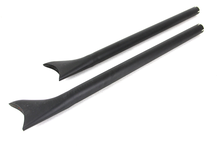 36 Straight Fishtail Exhaust Extension Set Black 0 /  Custom application for 1-3/4 pipes"0 /  Custom application for 1-3/4 pipes"