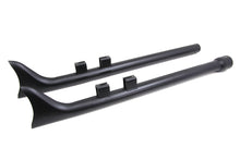 Load image into Gallery viewer, M8 33 Straight Fishtail Exhaust Extension Set Black 2017 / UP FLT