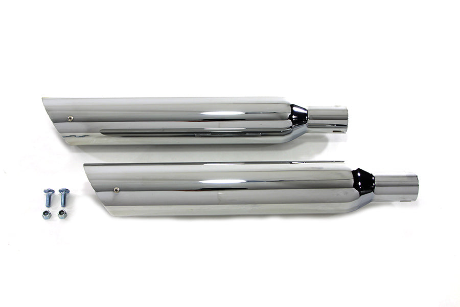 Side Slash Style Slip-On Muffler Set 2000 / 2009 FXST
