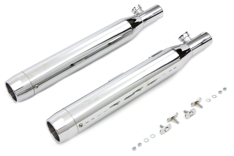 Chrome Slip On Muffler Set With Chrome Tips 2007 / 2017 FXST
