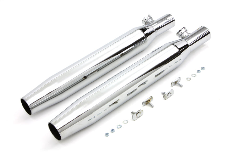 Chrome Slip On Muffler Set 2007 / 2017 FXST