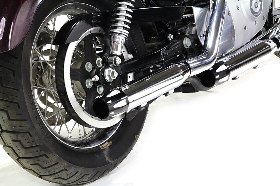 Chrome Highlighted Revolver Tip Muffler Set 2014 / 2017 XL