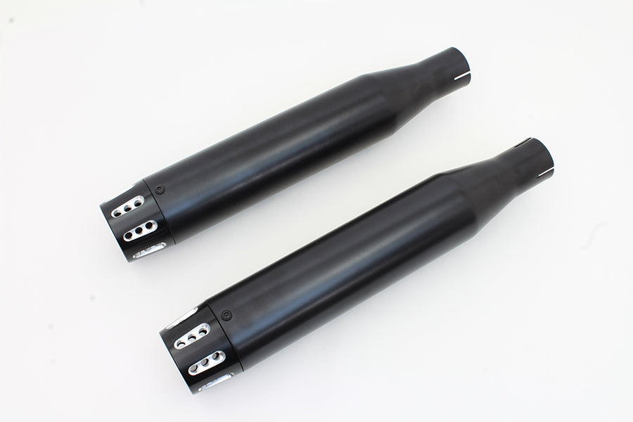 Black Tapered Revolver Tip Muffler Set Black 2014 / 2017 XL
