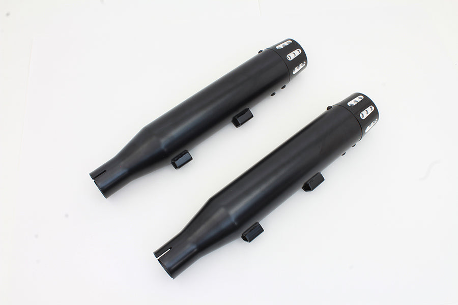 Black Tapered Revolver Tip Muffler Set Black 2014 / 2017 XL