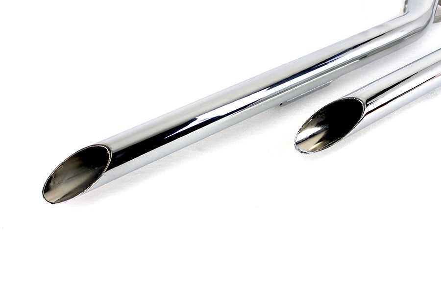 Wyatt Gatling Exhaust Drag Pipe Set Slash Cut Ends 1957 / 1978 XL 1980 / 1985 XL