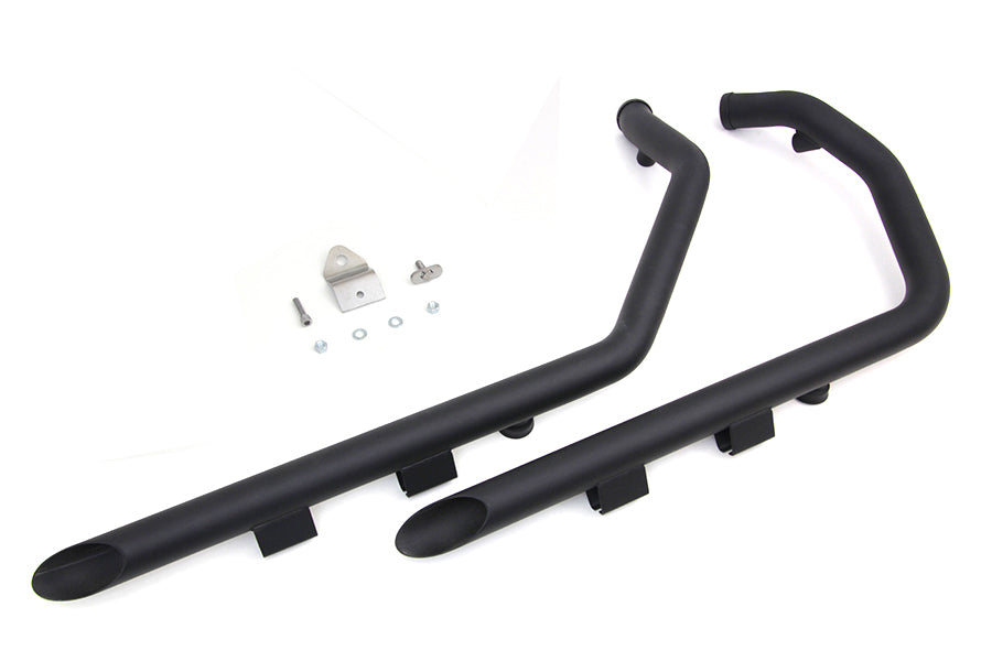 Wyatt Gatling Exhaust Drag Pipe Set Slash Cut Ends 2007 / 2013 XL