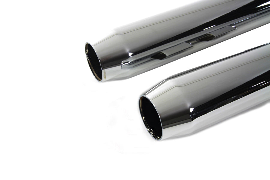 Muffler Set With Chrome Short Tapered End Tips 1995 / 2016 FLT