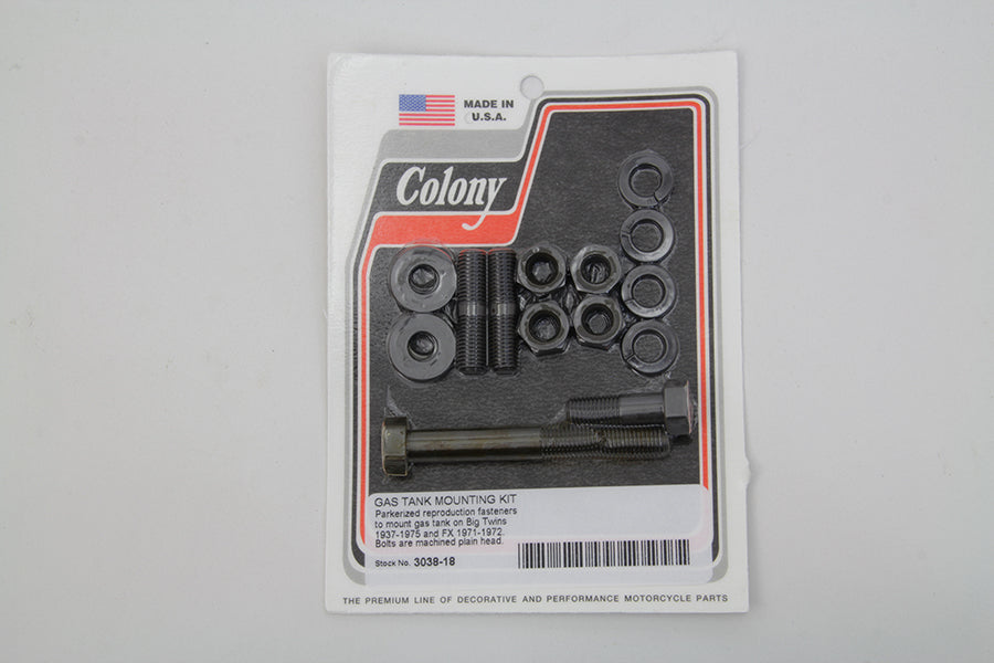 Gas Tank Mounting Kit Parkerized 1973 / 1975 FL 1971 / 1972 FX