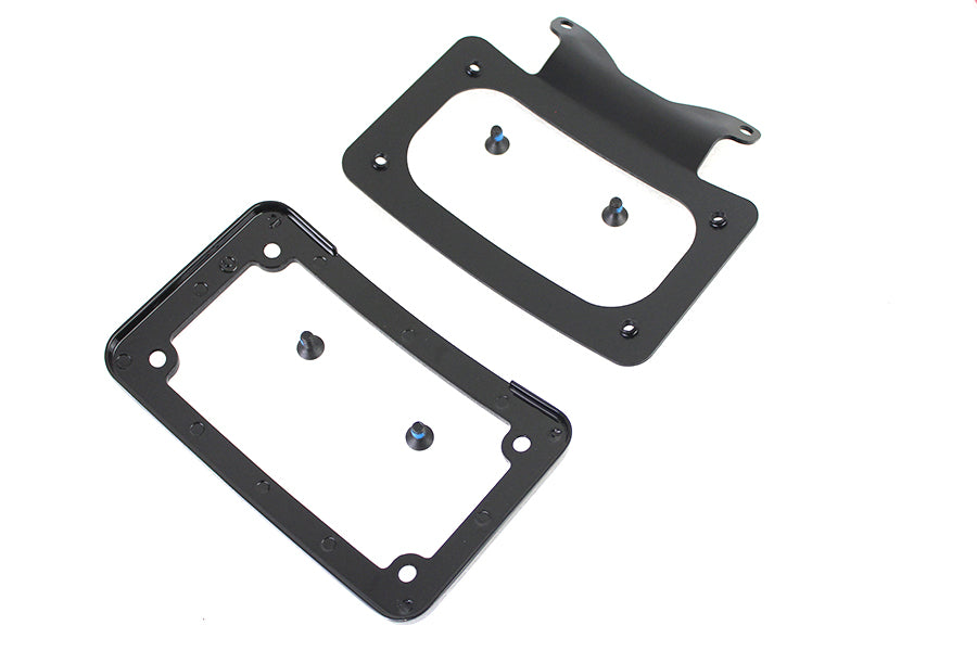 Curved License Plate with Frame Black 2009 / 2009 FLHR 2009 / 2009 FLHT 2009 / 2009 FLTR 2006 / 2008 FLHX
