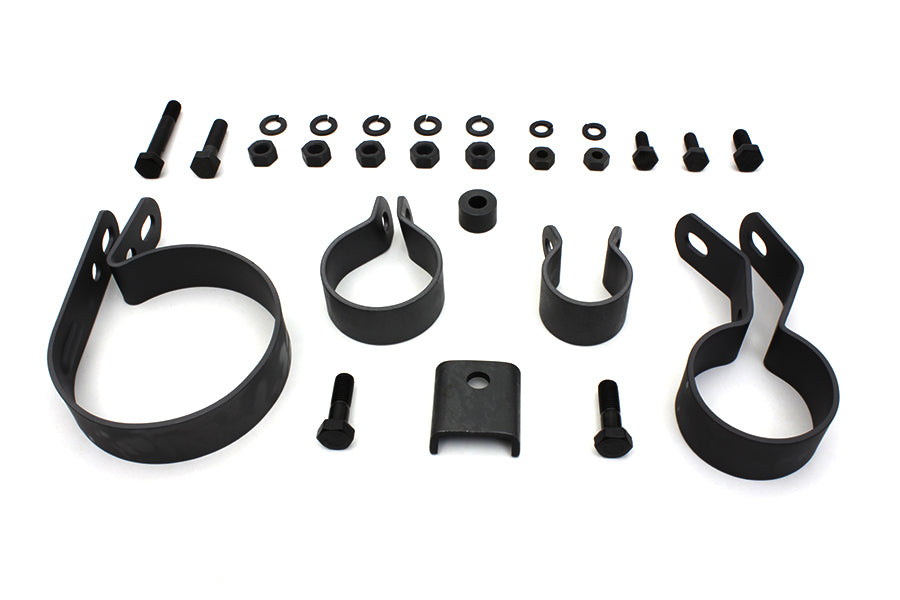 Parkerized Exhaust System Clamp Kit 1941 / 1952 EL 1941 / 1957 FL