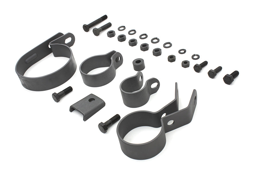 Parkerized Exhaust System Clamp Kit 1941 / 1952 EL 1941 / 1957 FL
