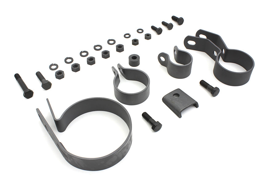 Parkerized Exhaust System Clamp Kit 1941 / 1952 EL 1941 / 1957 FL