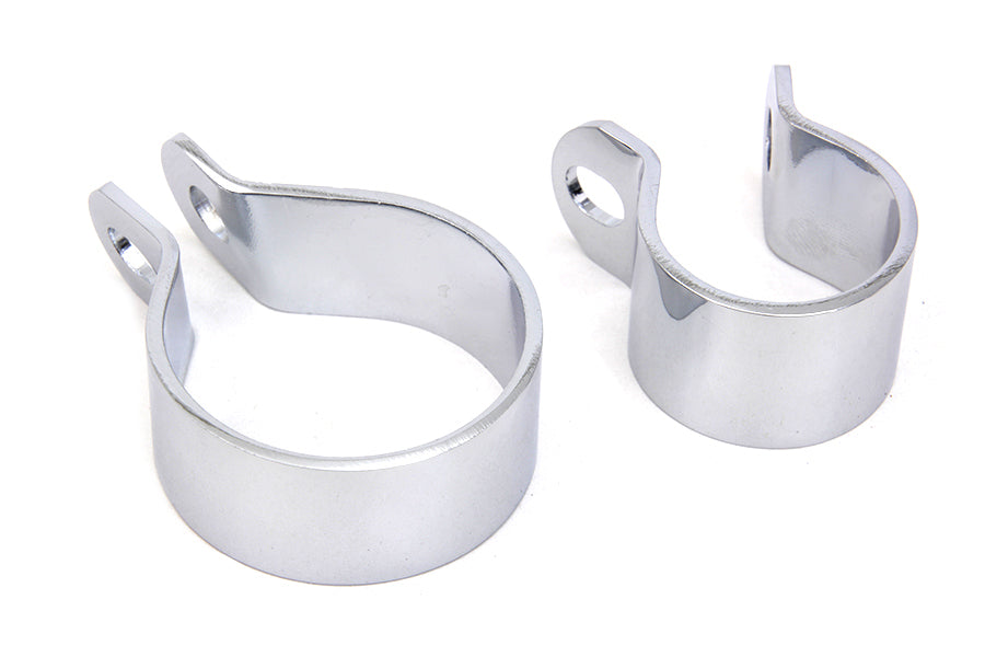 Front Exhaust Chrome Clamp Set 1936 / 1940 EL 1941 / 1969 FL