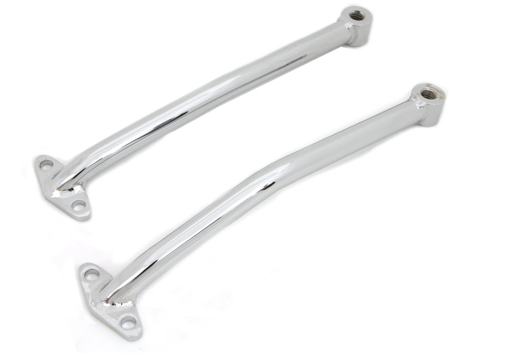Chrome Rear Fender Brace Set 0 /  Custom application for any width fender