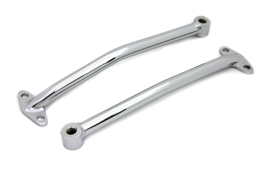 Chrome Rear Fender Brace Set 0 /  Custom application for any width fender