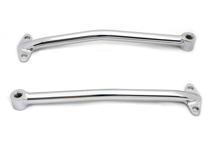 Chrome Rear Fender Brace Set 0 /  Custom application for any width fender