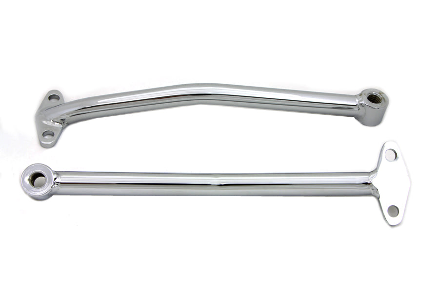 Chrome Rear Fender Brace Set 0 /  Custom application for any width fender