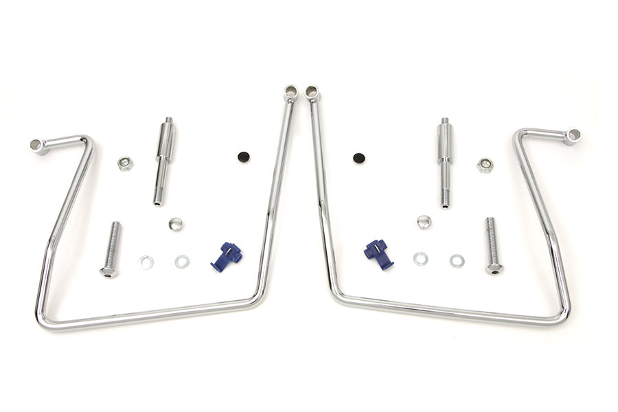 Chrome Saddlebag Support Kit 1991 / 2007 FXD 1991 / 2017 FXDWG excluding 1993-1995 models