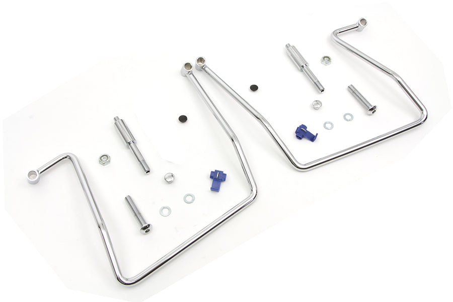 Chrome Saddlebag Support Kit 1991 / 2007 FXD 1991 / 2017 FXDWG excluding 1993-1995 models