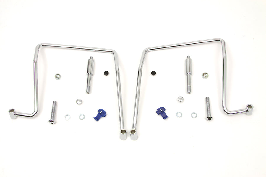 Chrome Saddlebag Support Kit 1991 / 2007 FXD 1991 / 2017 FXDWG excluding 1993-1995 models