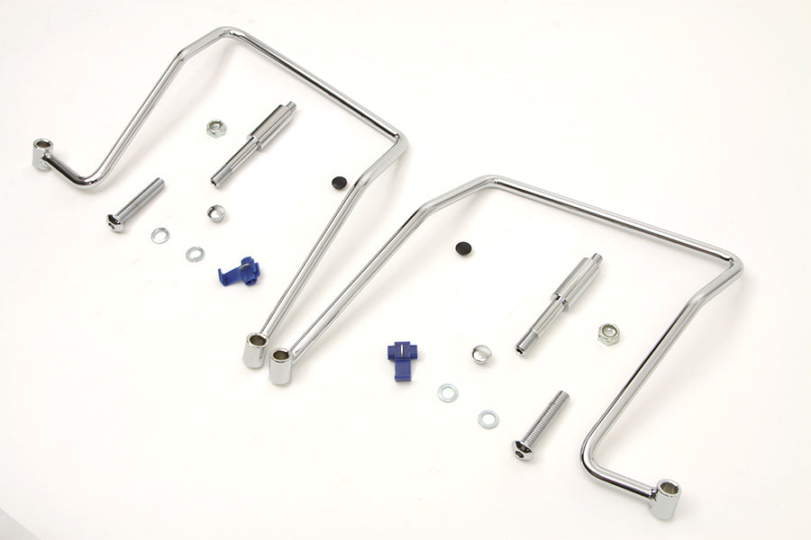 Chrome Saddlebag Support Kit 1991 / 2007 FXD 1991 / 2017 FXDWG excluding 1993-1995 models
