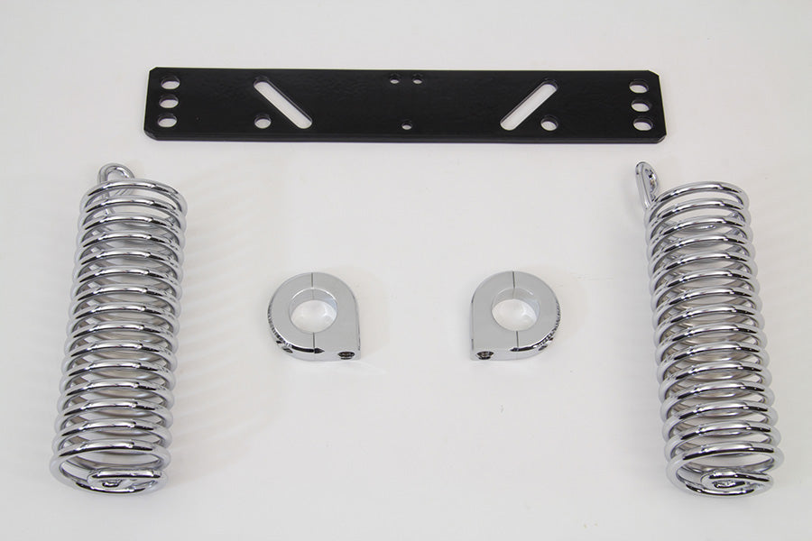 Chrome Auxiliary Solo Seat Spring Kit 1941 / 1957 FL