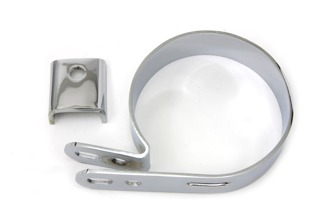 Chrome 3-1/4" Replica Muffler Clamp 1941 / 1957 FL