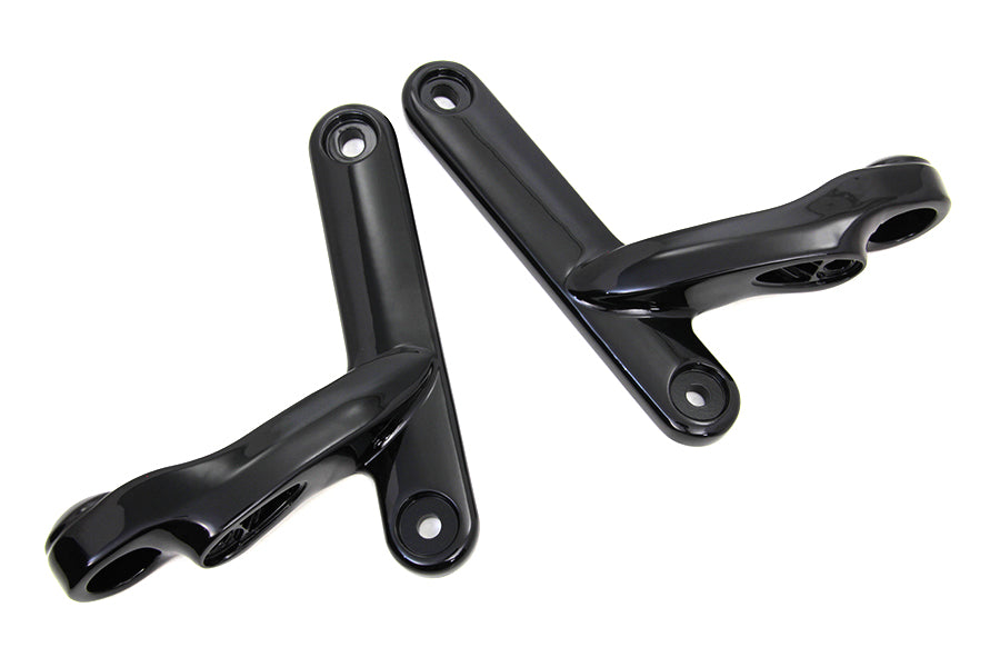 Black Spotlamp Bracket Set 1997 / 2013 FLT 1997 / 2013 FLHT