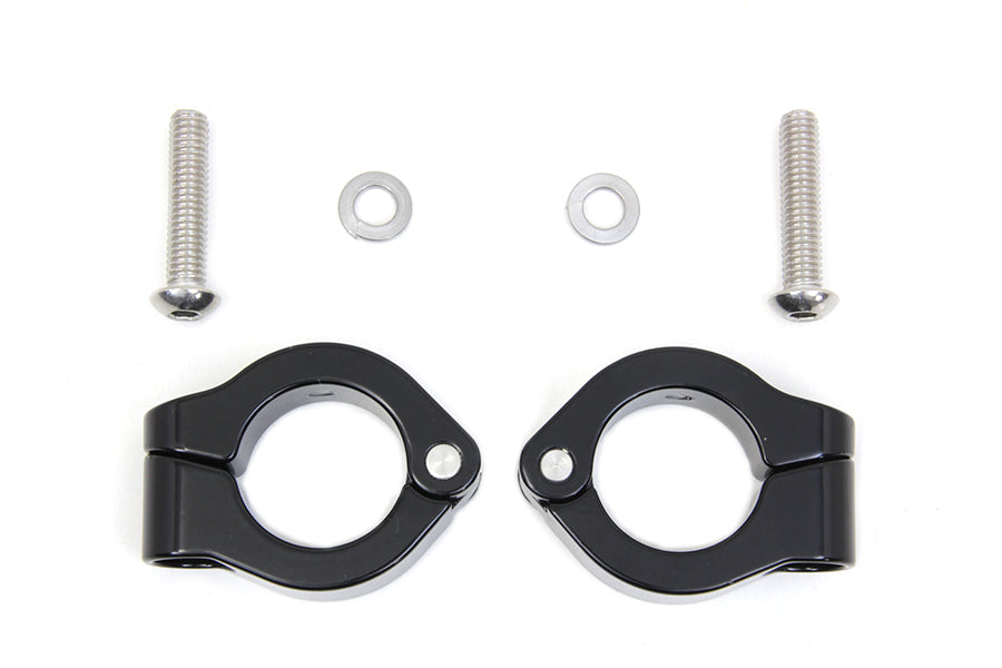 Black Fog Lamp Engine Bar Clamp 1986 / UP FLT