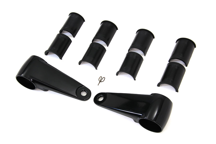Side Mount Headlamp Bracket Kit Black 0 /  Custom application for 39mm, 41mm and 49mm forks