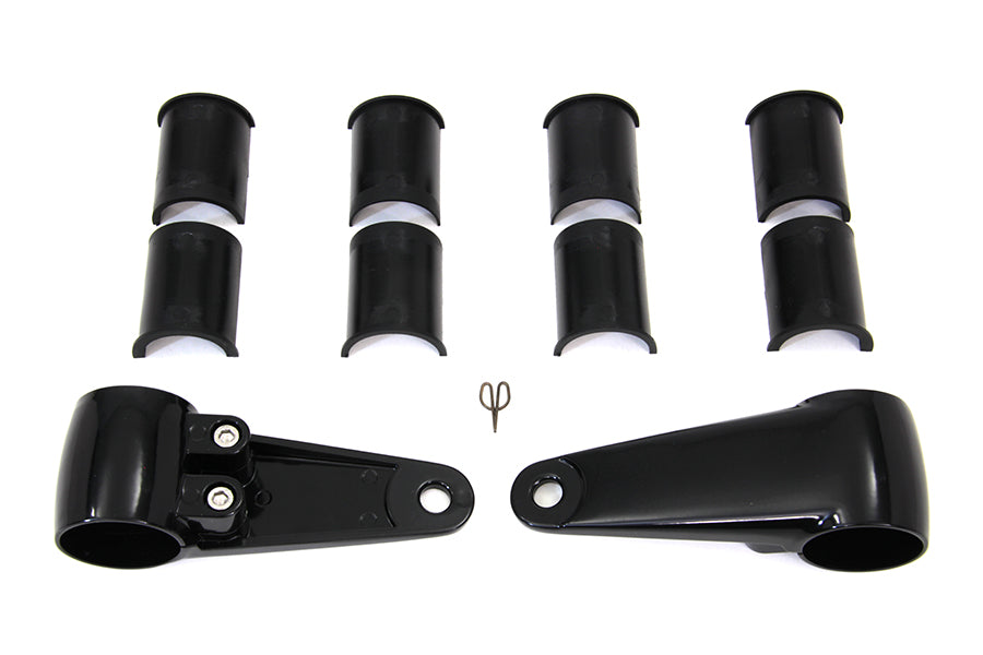 Side Mount Headlamp Bracket Kit Black 0 /  Custom application for 39mm, 41mm and 49mm forks