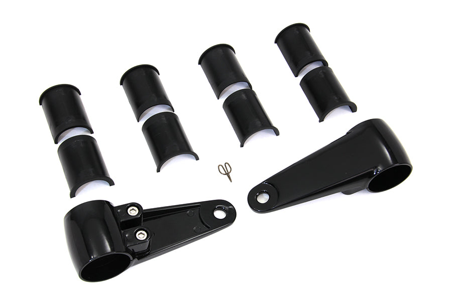 Side Mount Headlamp Bracket Kit Black 0 /  Custom application for 39mm, 41mm and 49mm forks