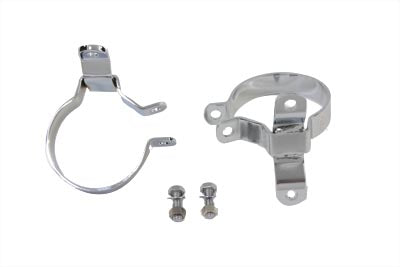 3-1/4" Muffler Body Clamp Set Chrome 1995 / UP FLT