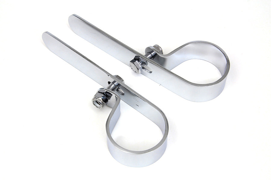 Chrome 2-1/2" Muffler P Clamp Set 0 /  Custom application
