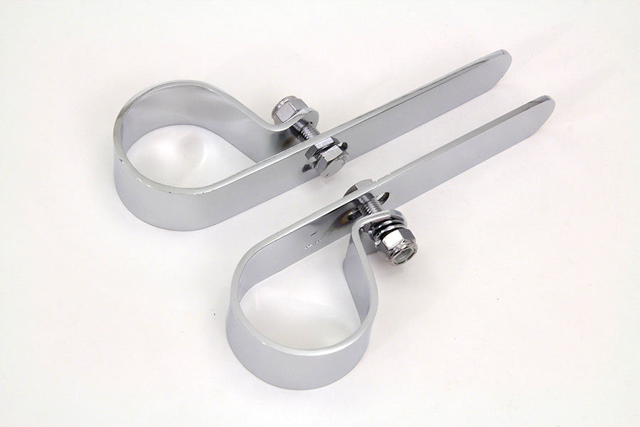 Chrome 1-3/4 Exhaust P Clamp Set 0 /  Custom application