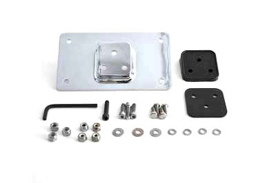 License Plate Frame Bracket Kit Chrome 1973 / 1984 FX 1973 / 1984 FL 1973 / UP XL 1982 / 1994 FXR 1982 / 1994 FXR 1991 / 2017 FXD