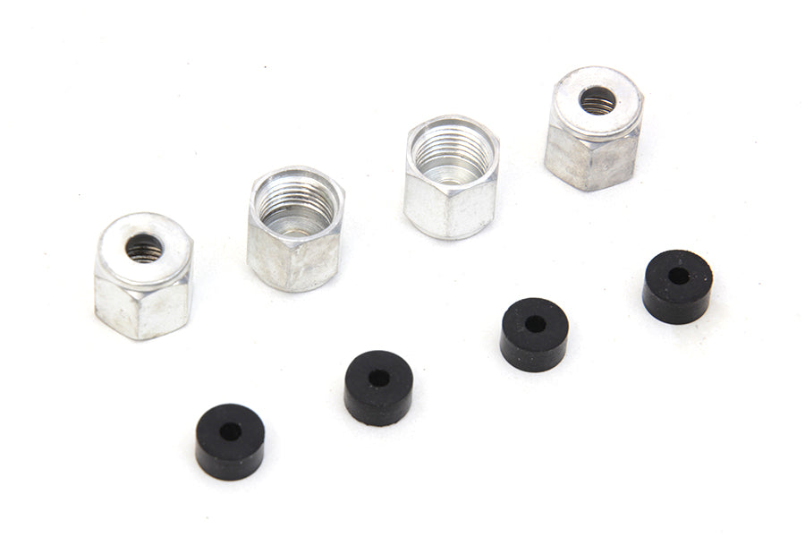Rocker Arm Cover Oil Line Fitting Nuts and Seals Kit 1966 / 1984 FL 1971 / 1984 FX 1957 / 1984 XL 1979 / 1984 FLT 1979 / 1984 FLT 1982 / 1984 FXR 1982 / 1984 FXR