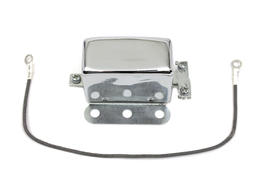 Chrome Look-A-Like 12 Volt 2-Brush Relay 1941 / 1957 FL 1936 / 1952 EL 1936 / 1952 G 1936 / 1973 W