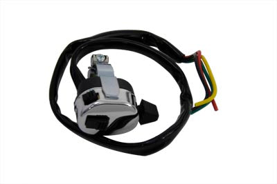 Chrome Dimmer Switch With Horn Button 0 /  Custom application for 1 handlebars"